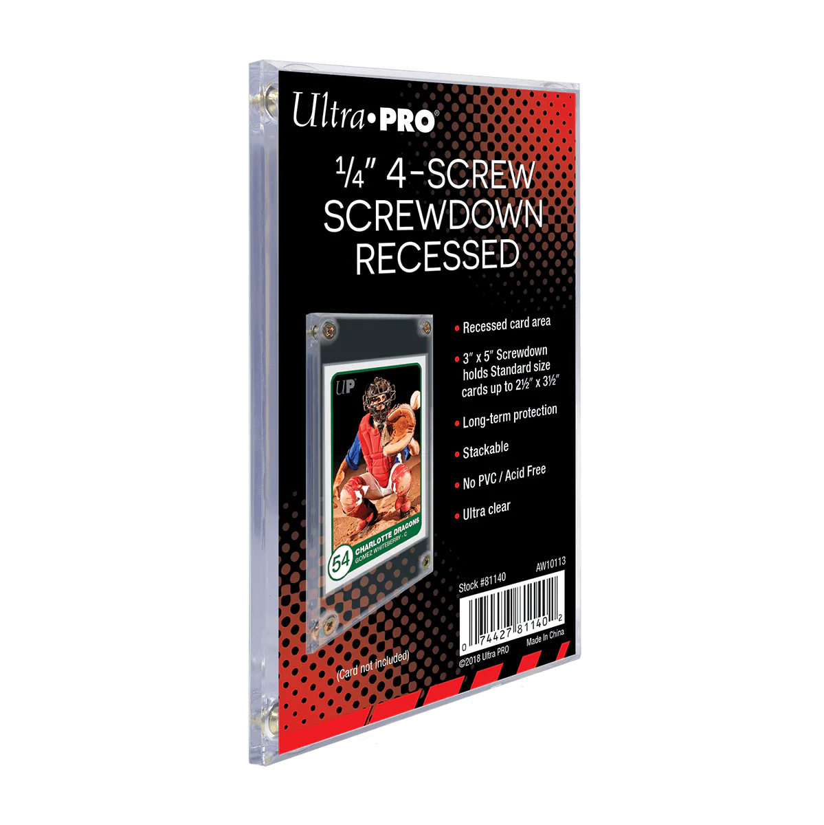 1/4" 4-Screw Screwdown Recessed Holder