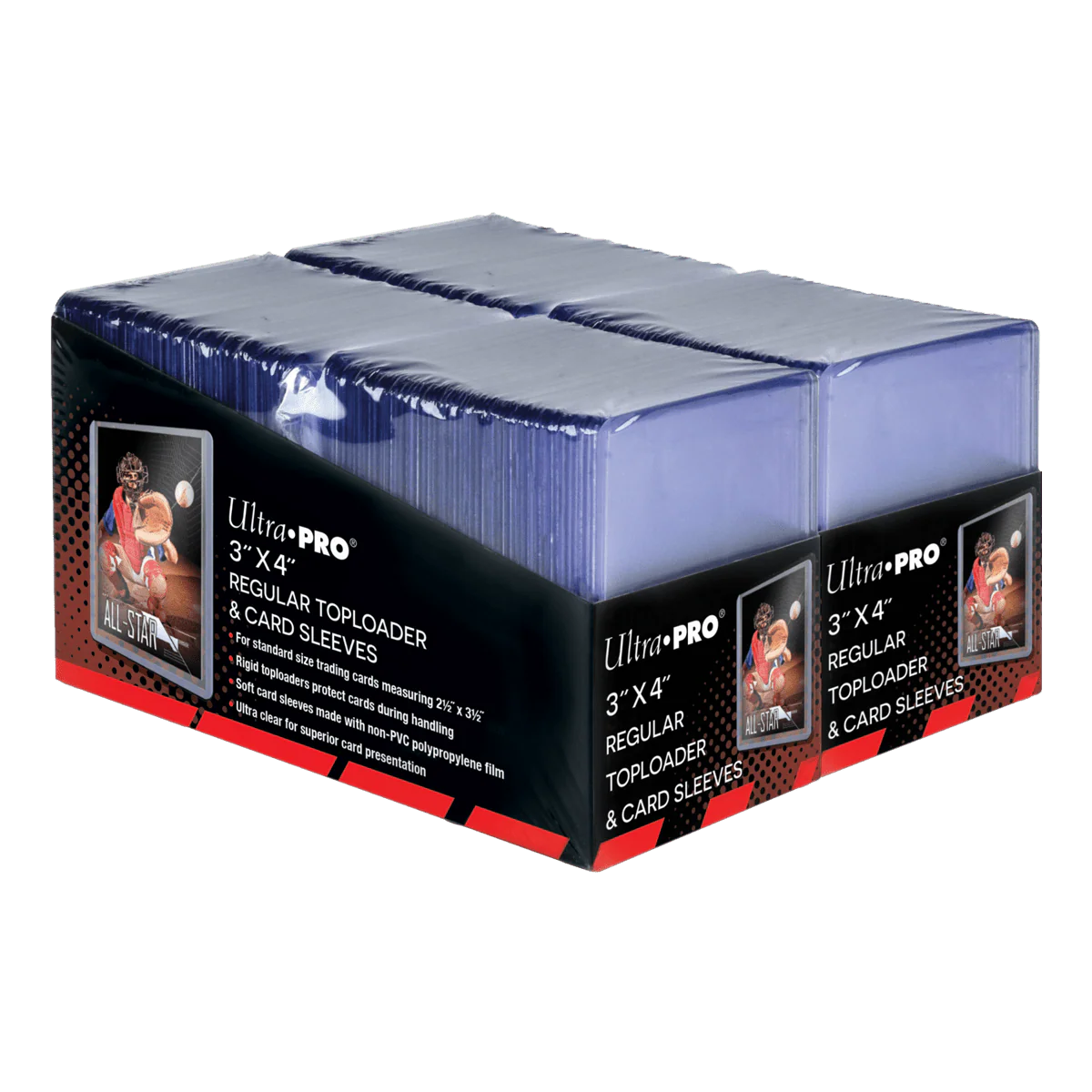 3" x 4" Clear Regular TOPLOADER® and Soft Sleeves Bundle (200ct) for Standard Size Cards