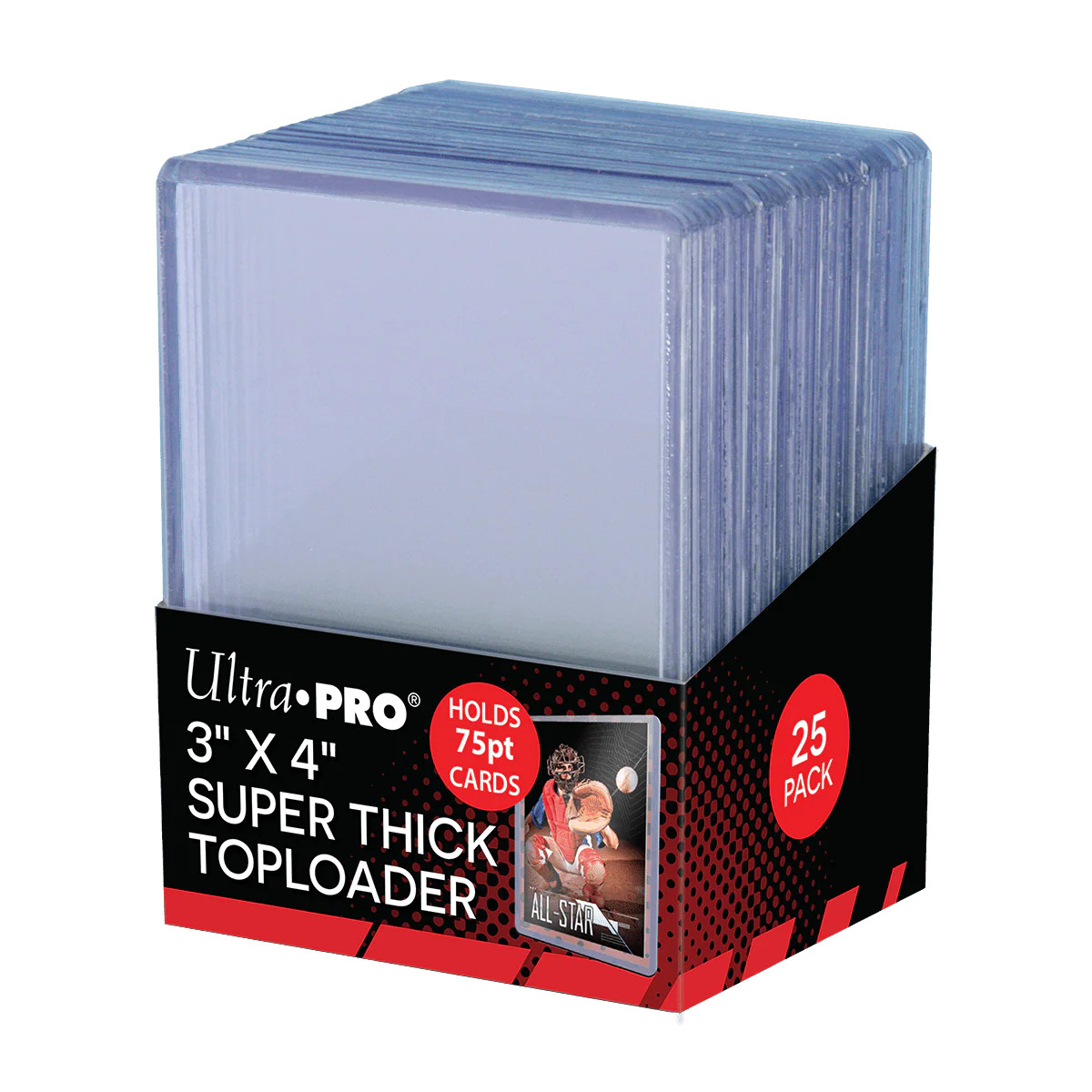 3" x 4" Clear Thick 75PT TOPLOADER® (25ct)