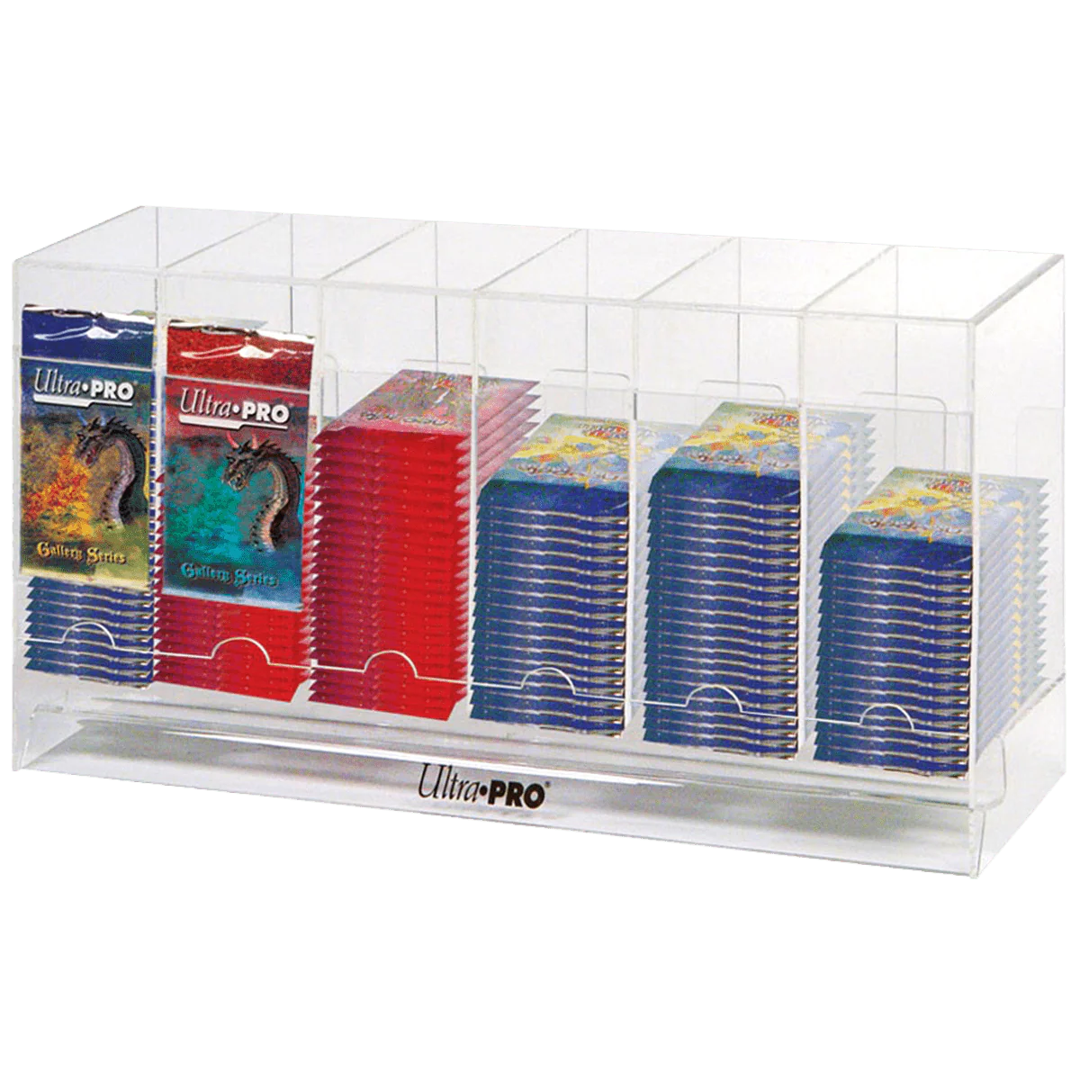 6-Slot Acrylic Card Pack Dispenser