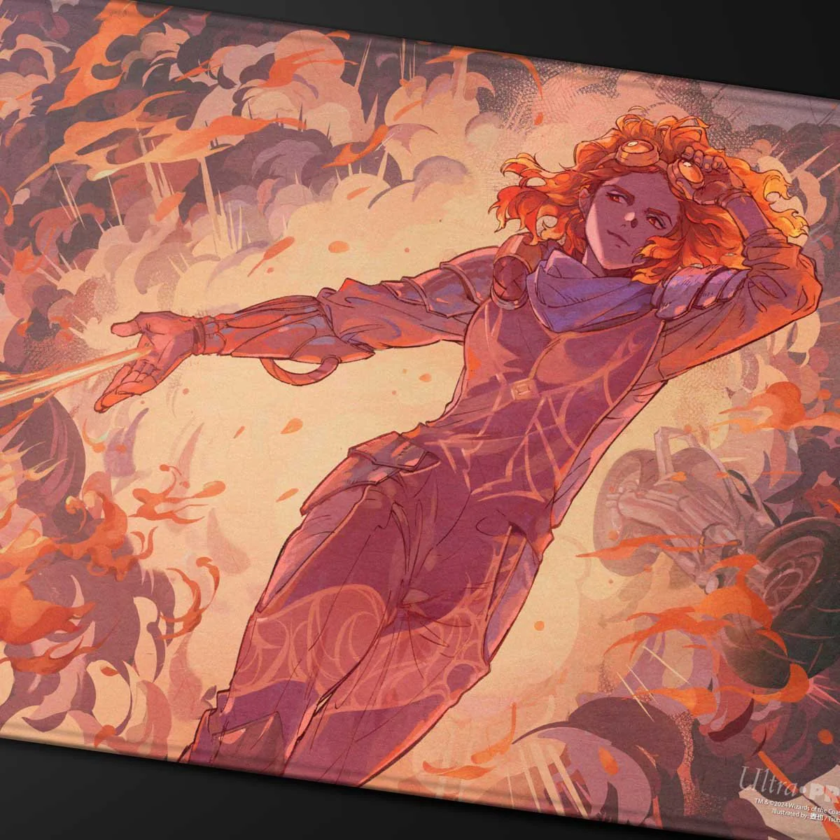 Aetherdrift Chandra’s Ignition Stitched Edge Playmat for Magic: The Gathering