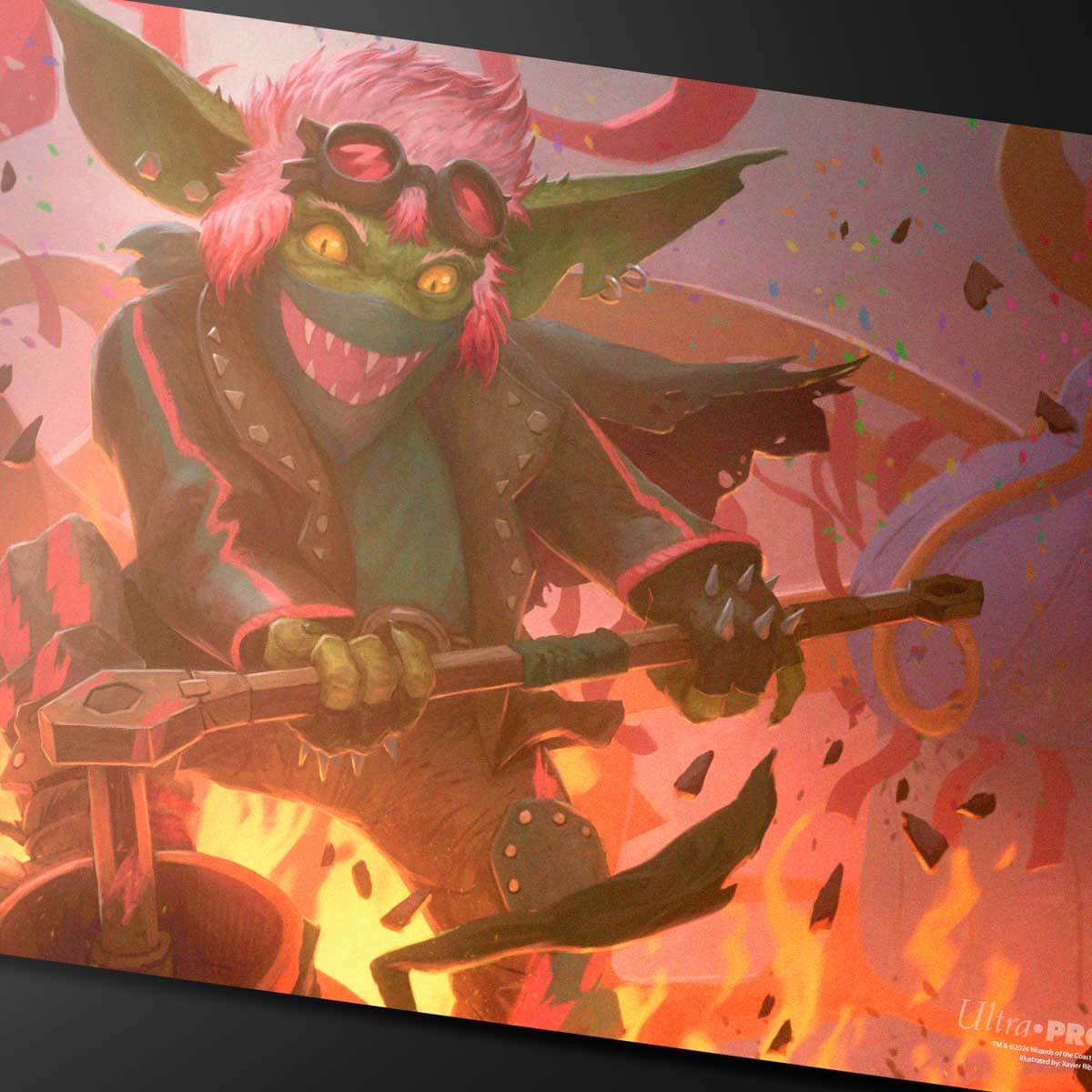 Aetherdrift Redshift, Rocketeer Chief Playmat for Magic: The Gathering - Image 2