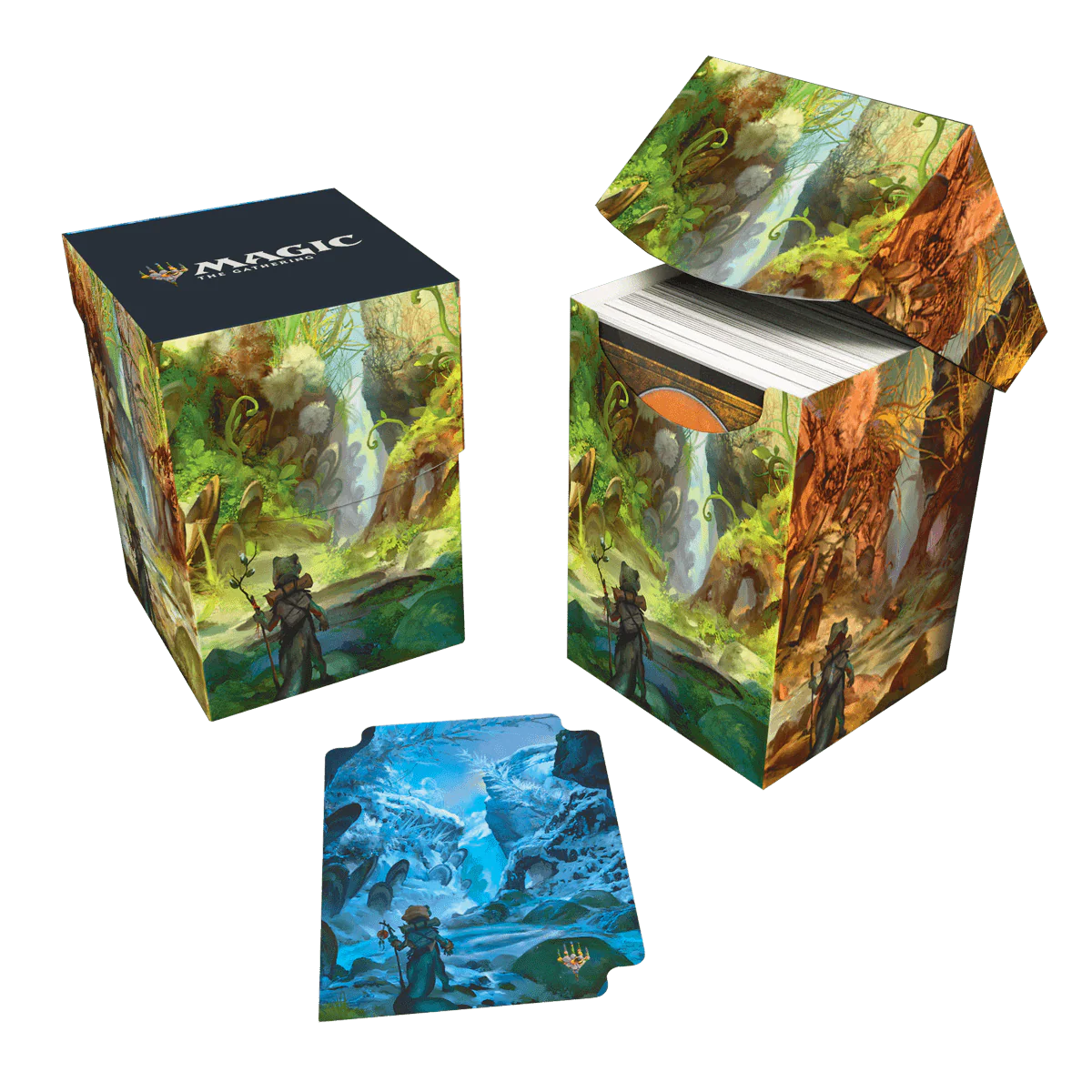 Bloomburrow Season Lands: Swamp (Summer) 100+ Deck Box Black for Magic: The Gathering