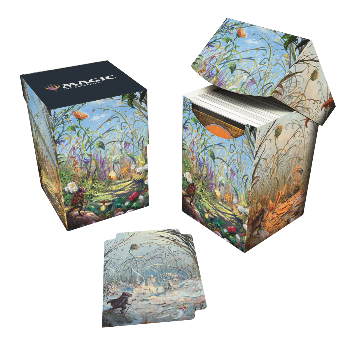 Bloomburrow Season Lands: Plains (Summer) 100+ Deck Box® White for Magic: The Gathering