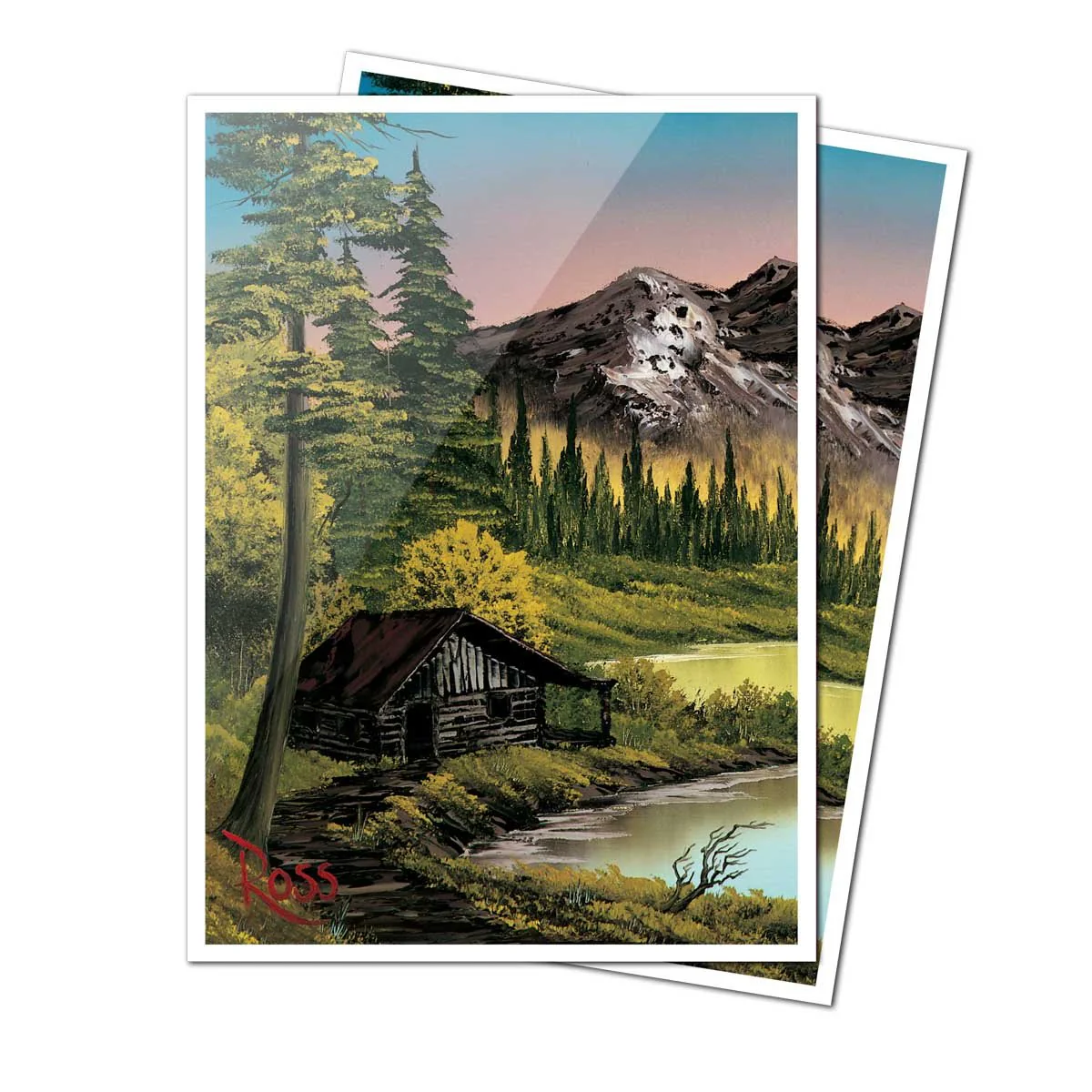Bob Ross Mountain Retreat 105ct APEX DECK PROTECTOR® Sleeves - Image 2