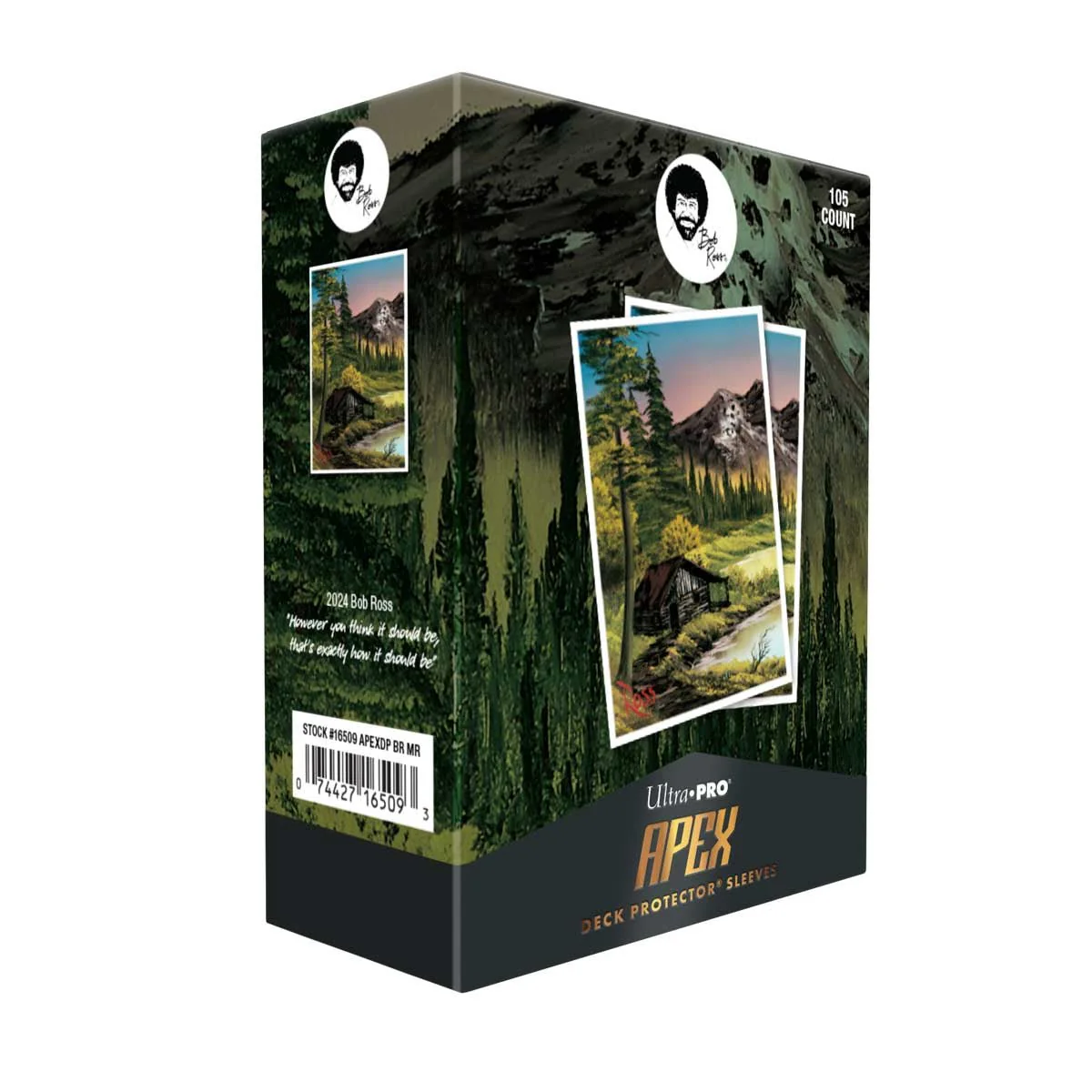 Bob Ross Mountain Retreat 105ct APEX DECK PROTECTOR® Sleeves - Image 3
