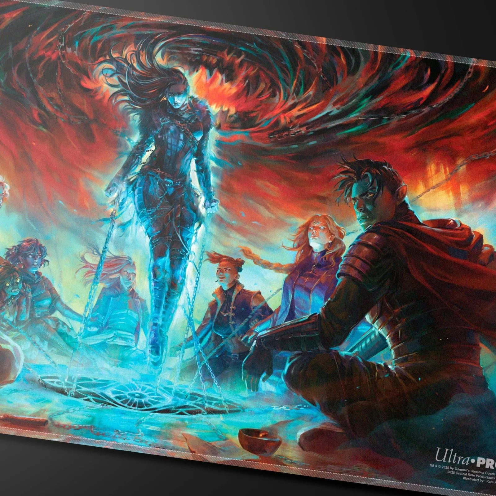 Critical Role Baddies - “Chained Oblivion” Stitched Playmat for Tabletop Gaming - Image 2