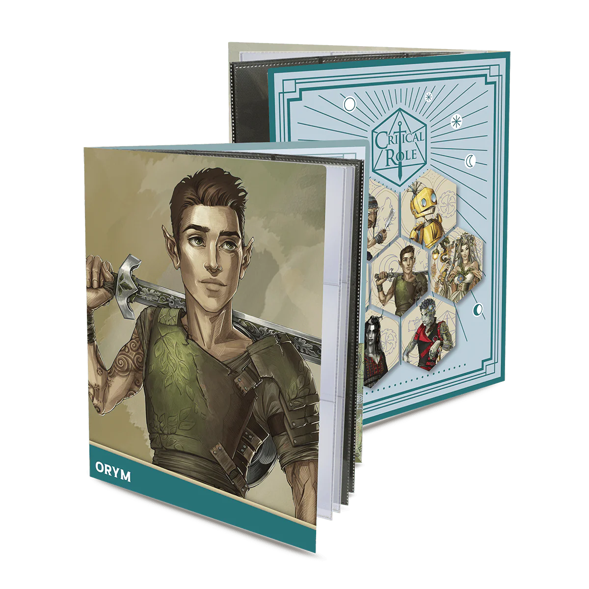 Critical Role Bells Hells Orym of the Air Ashari RPG Folio with Stickers