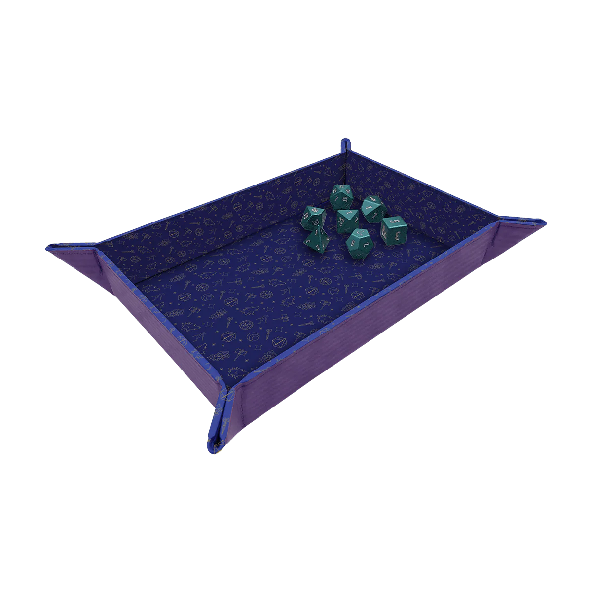 Critical Role Bells Hells Pattern Printed Leatherette Folding Dice Tray - Image 2