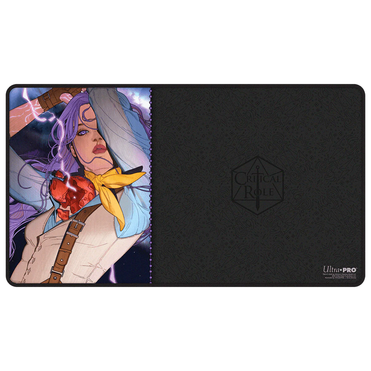 Critical Role: Bells Hells - Portrait Series Imogen Temult Black-Stitched Playmat for Tabletop Gaming