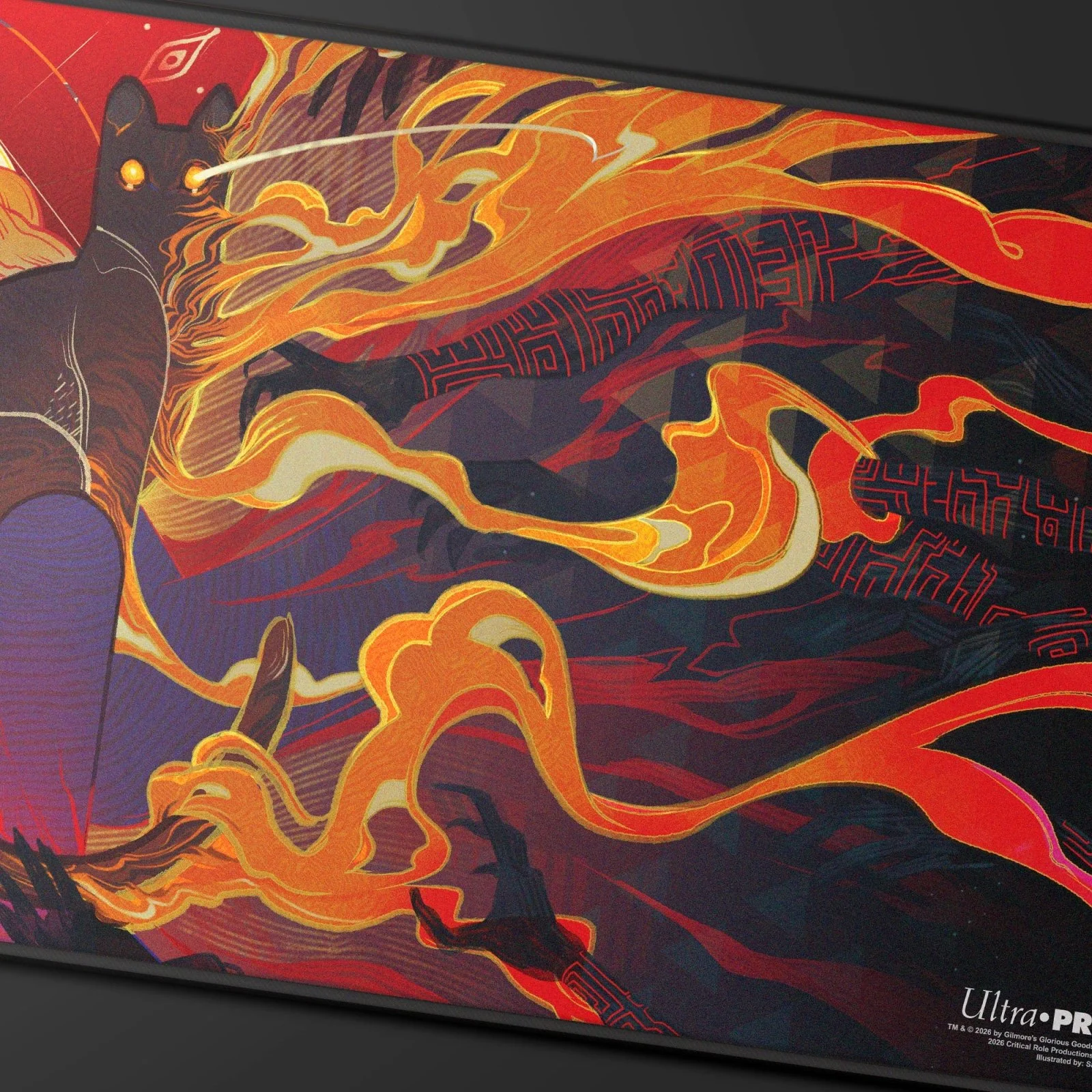 Critical Role Radiants: The Mighty Nein Caleb Widogast Black-Stitched Playmat for Tabletop Gaming - Image 2