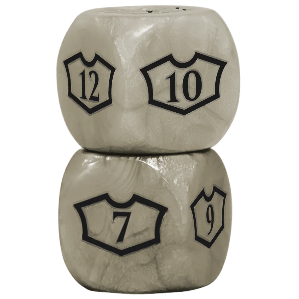 Deluxe D6 Loyalty Dice Set (4ct) with 7-12 for Magic: The Gathering