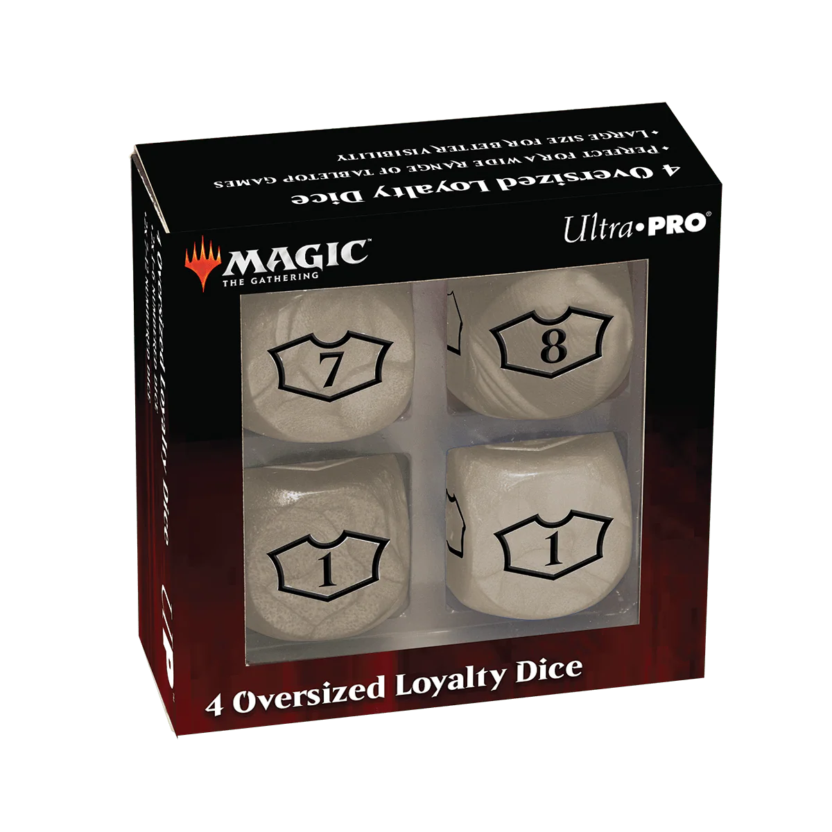 Deluxe D6 Loyalty Dice Set (4ct) with 7-12 for Magic: The Gathering - Image 2
