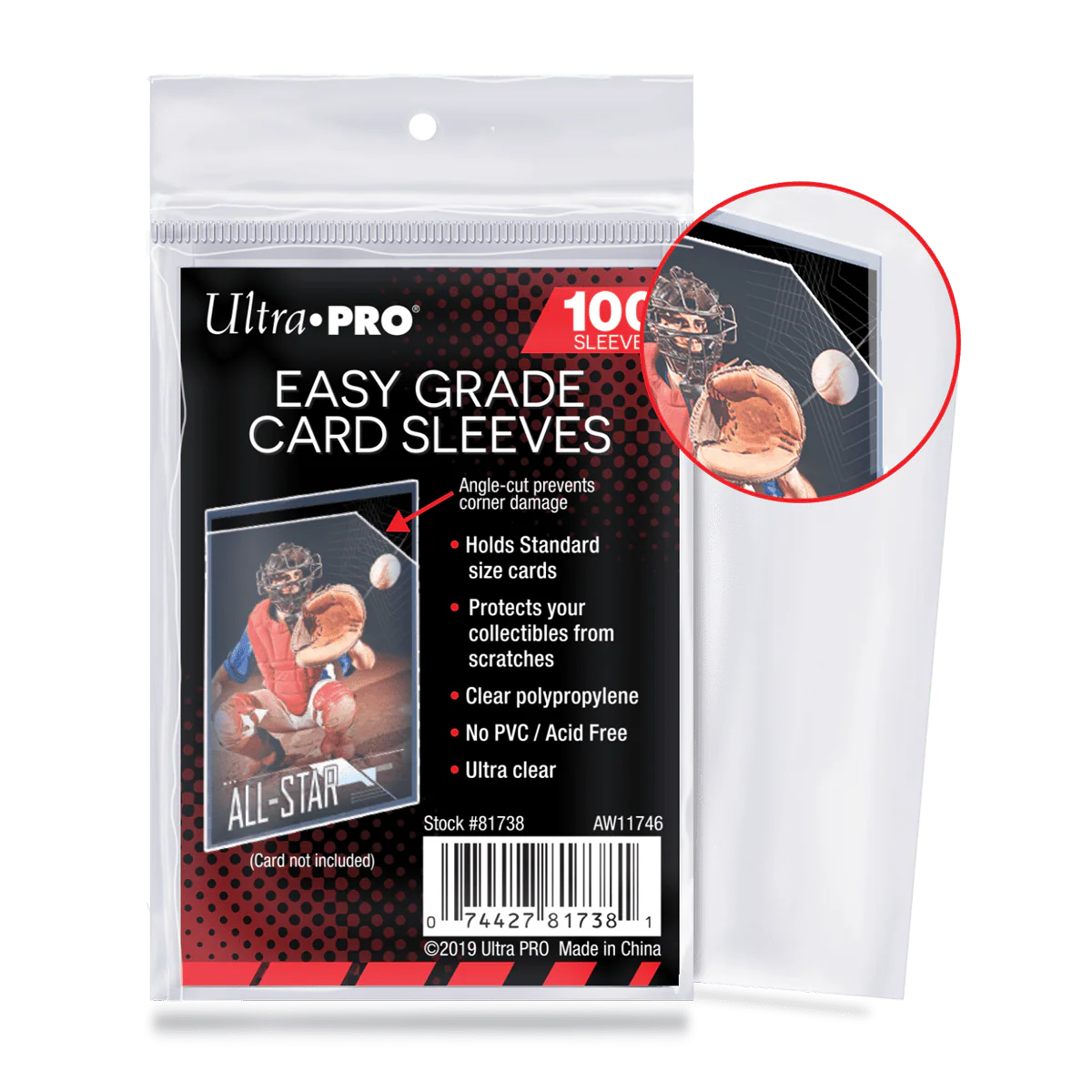 Easy Grade Card Sleeves (100ct) for Standard Size Cards