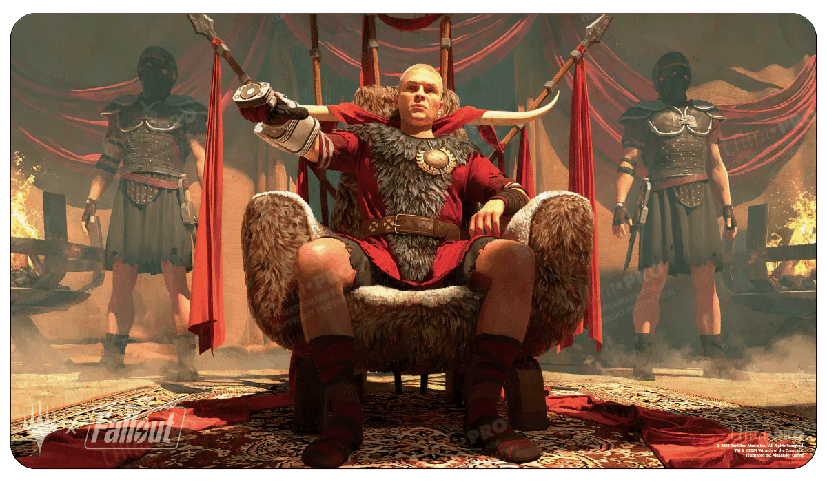 Fallout Caesar, Legion's Emperor Standard Gaming Playmat for Magic: The Gathering