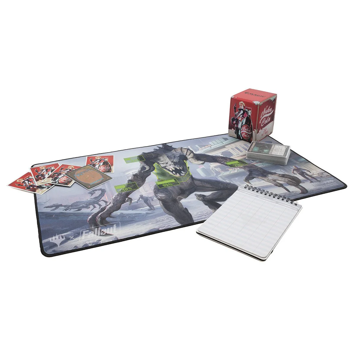 Fallout V.A.T.S Black Stitched Standard Gaming Playmat for Magic: The Gathering - Image 4