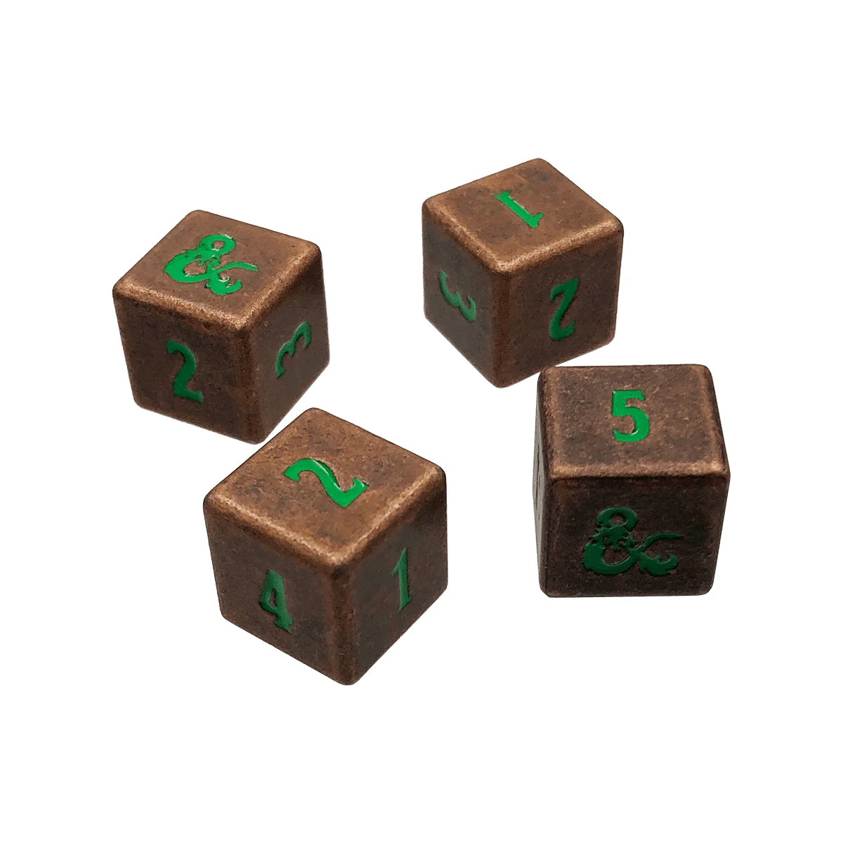 HEAVY METAL® Feywild Copper and Green D6 Dice Set (4ct) for Dungeons & Dragons