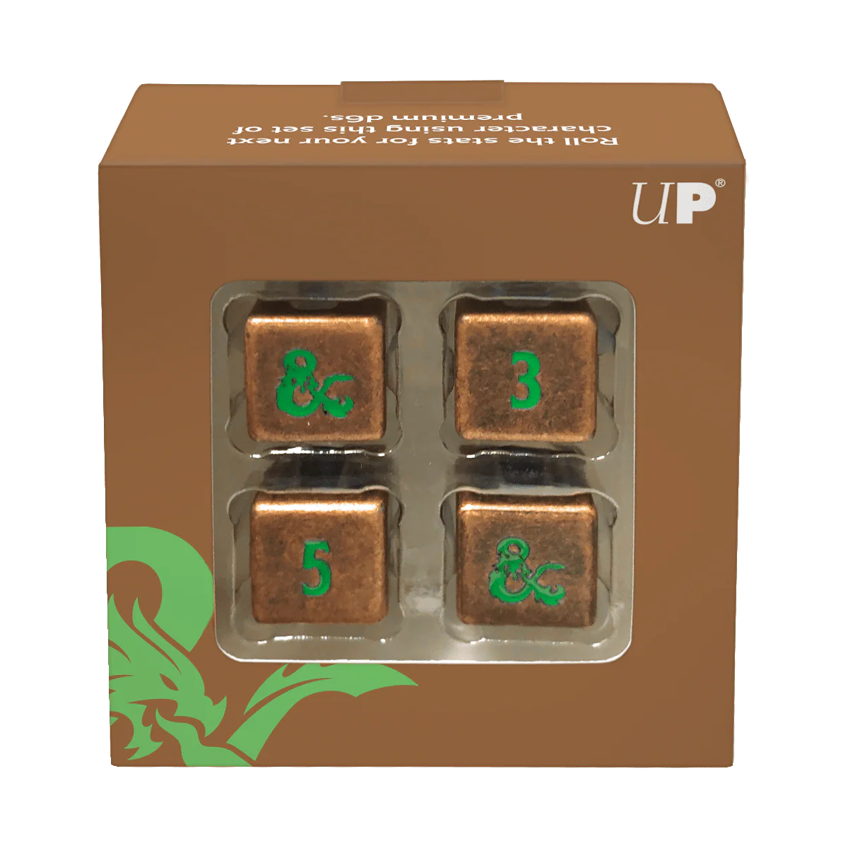 HEAVY METAL® Feywild Copper and Green D6 Dice Set (4ct) for Dungeons & Dragons - Image 2