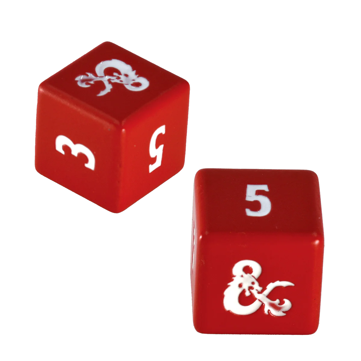 HEAVY METAL® Red and White D6 Dice Set (4ct) for Dungeons & Dragons