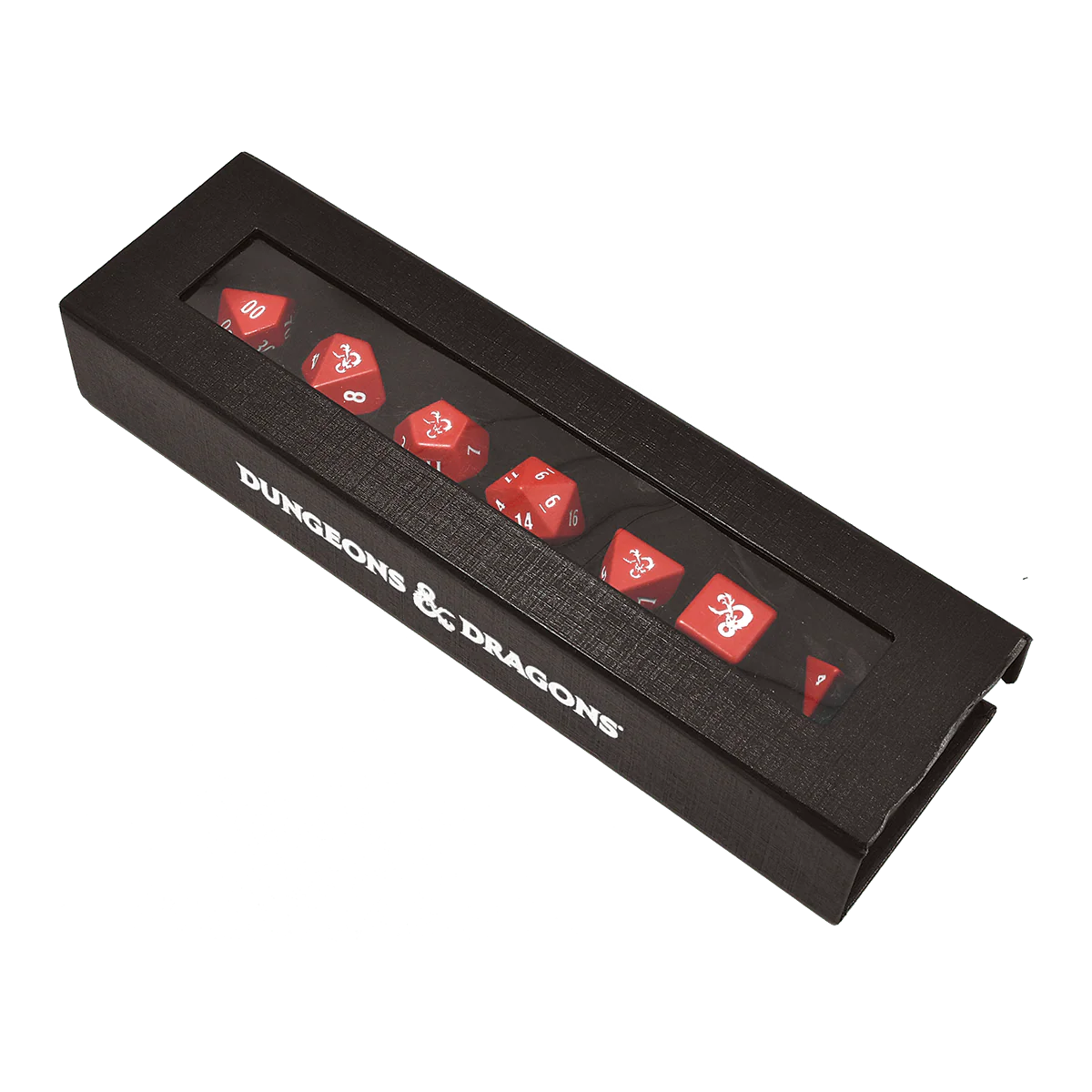 HEAVY METAL®Red and White RPG Dice Set (7ct) for Dungeons & Dragons - Image 3