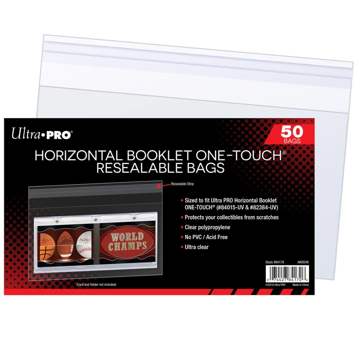 Horizontal Booklet ONE-TOUCH® Resealable Bags (50ct) - Image 2
