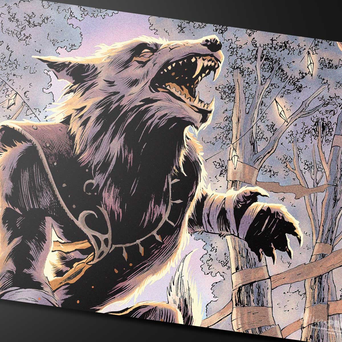 Innistrad Remastered Arlinn Kord / Arlinn, Embraced by the Moon Double-Sided Playmat for Magic: The Gathering