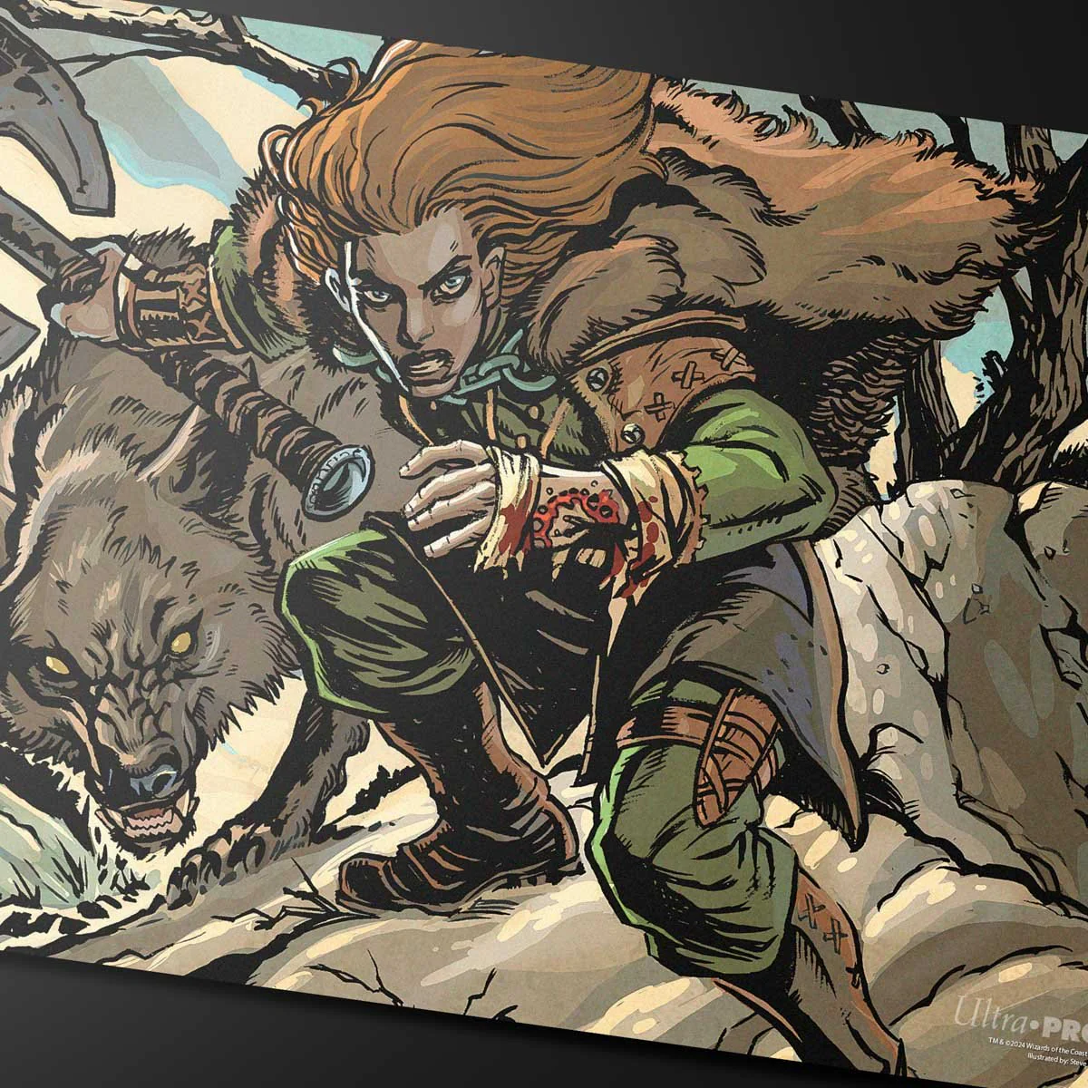 Innistrad Remastered Huntmaster of the Fells / Ravager of the Fells Double-Sided Playmat for Magic: The Gathering - Image 2