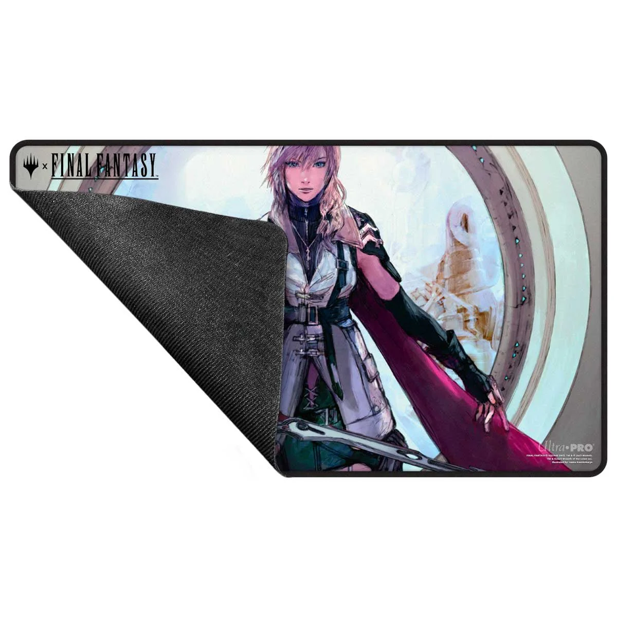Magic: The Gathering®—FINAL FANTASY™ Lightning, Army of One Black Stitched Playmat - Image 3