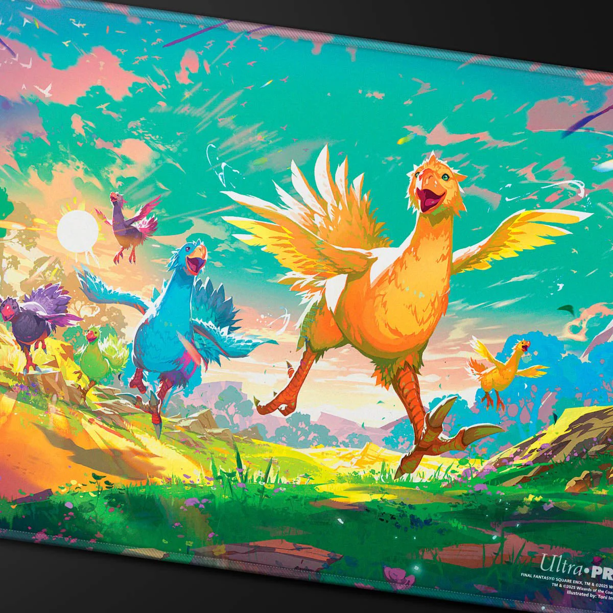 MAGIC: THE GATHERING®—FINAL FANTASY™ Chocobo Parade HOLOFOIL® Playmat for Magic: The Gathering - Image 2