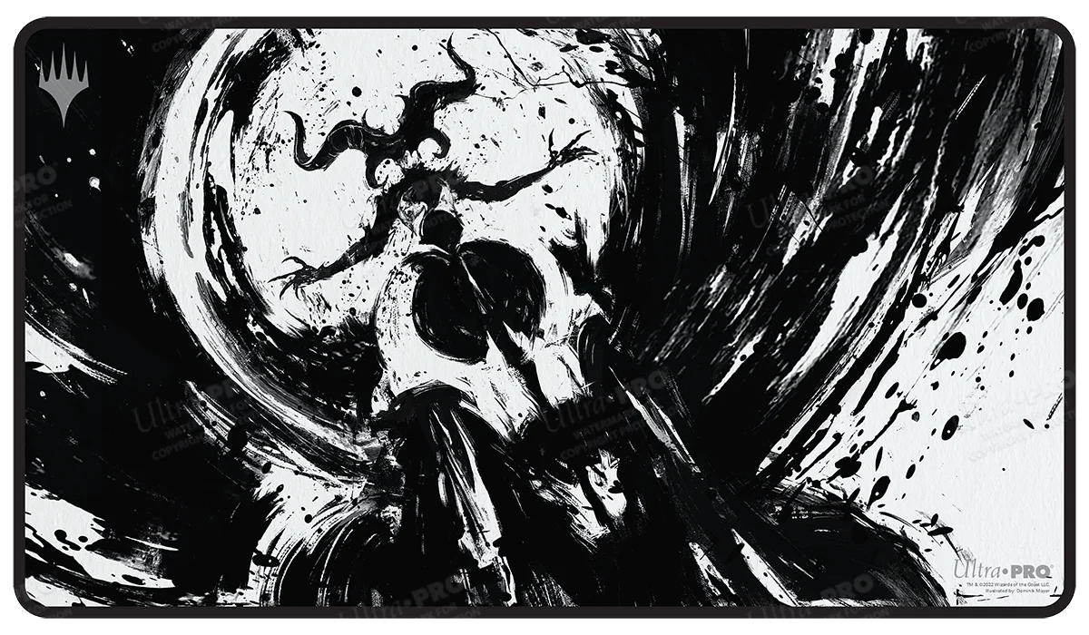 March of the Machine Sheoldred Black Stitched Standard Gaming Playmat for Magic: The Gathering