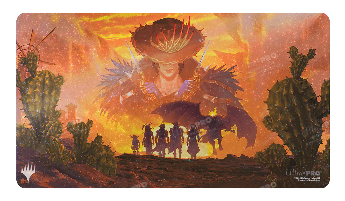 Outlaws of Thunder Junction Gang Silhouette AR Enhanced HOLOFOIL® Standard Gaming Playmat for Magic: The Gathering