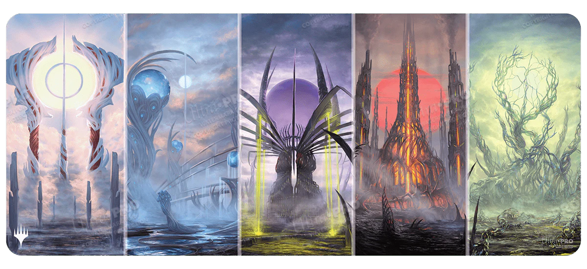 Phyrexia All Will Be One Phyrexian Basic Land Tableaux Table Playmat for Magic: The Gathering