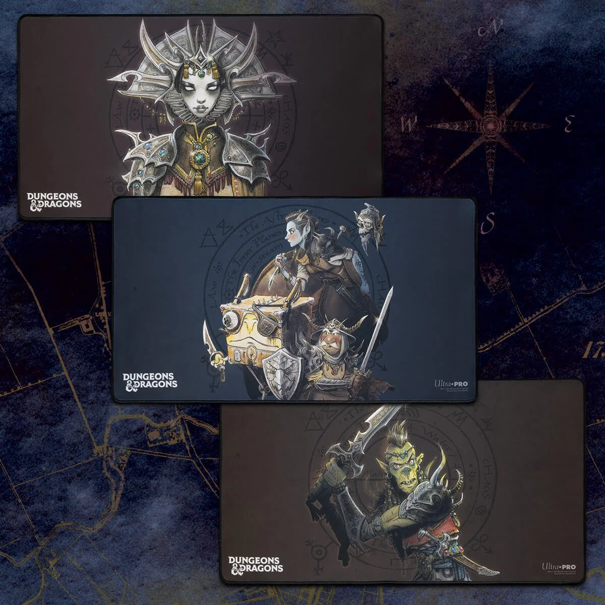 Planescape: Adventures in the Multiverse for Dungeons & Dragons Black Stitched Playmat - Turn of Fortune's Wheel Alternate Cover Artwork v3 - Image 2