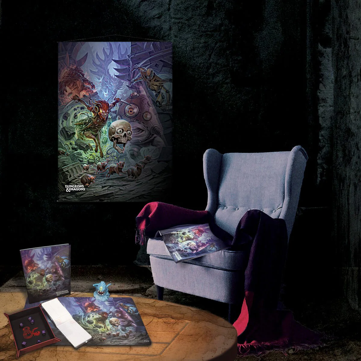 Planescape: Adventures in the Multiverse for Dungeons & Dragons Playmat - Morte's Planar Parade Standard Cover Artwork v2 - Image 2