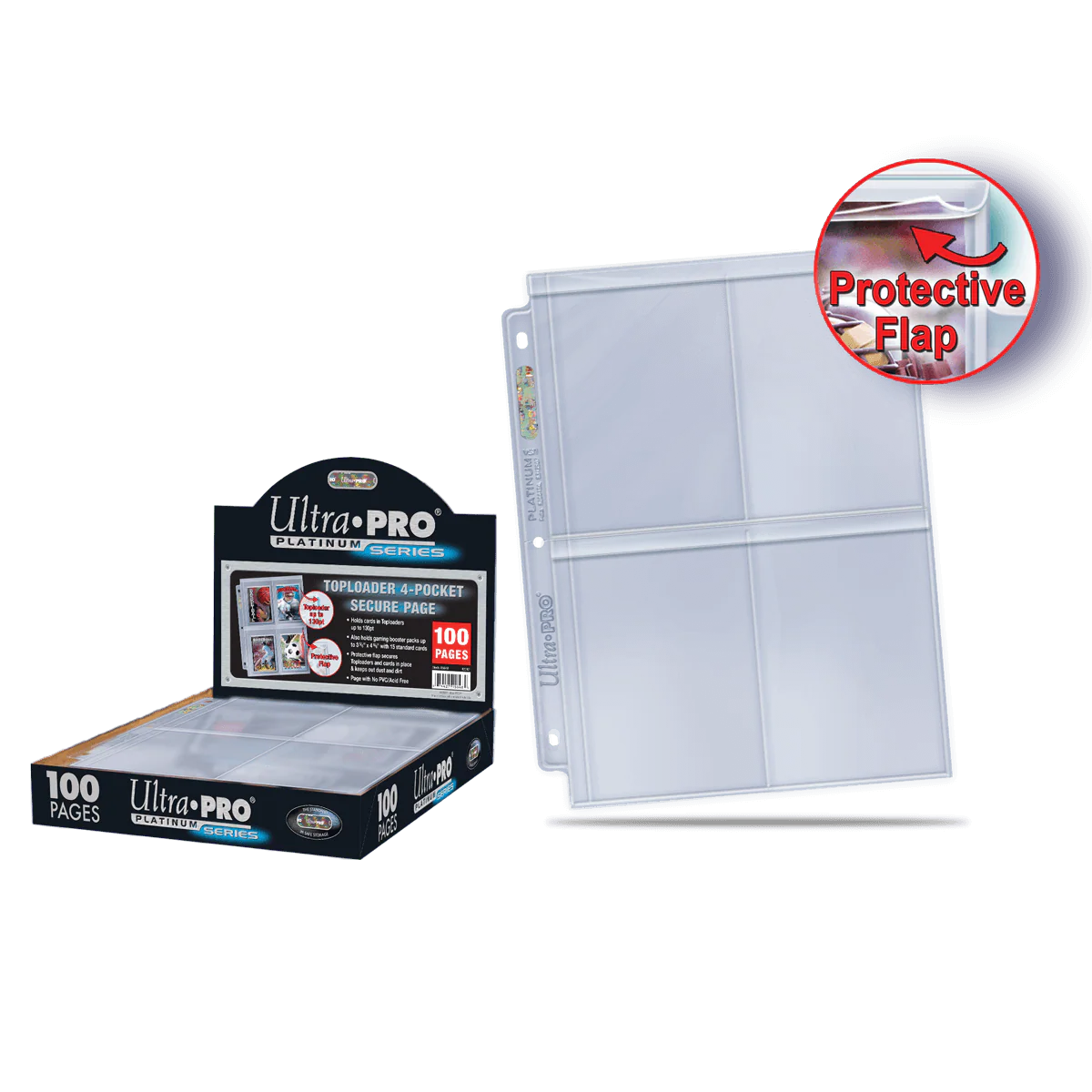 Premium Series 4-Pocket Secure Pages (100ct) for TOPLOADER® - Image 4