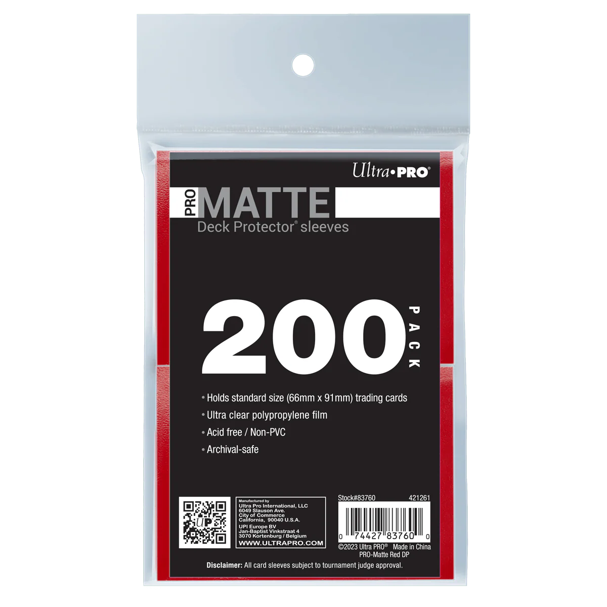 PRO-Matte Standard DECK PROTECTOR® Sleeves Bundle (200ct)