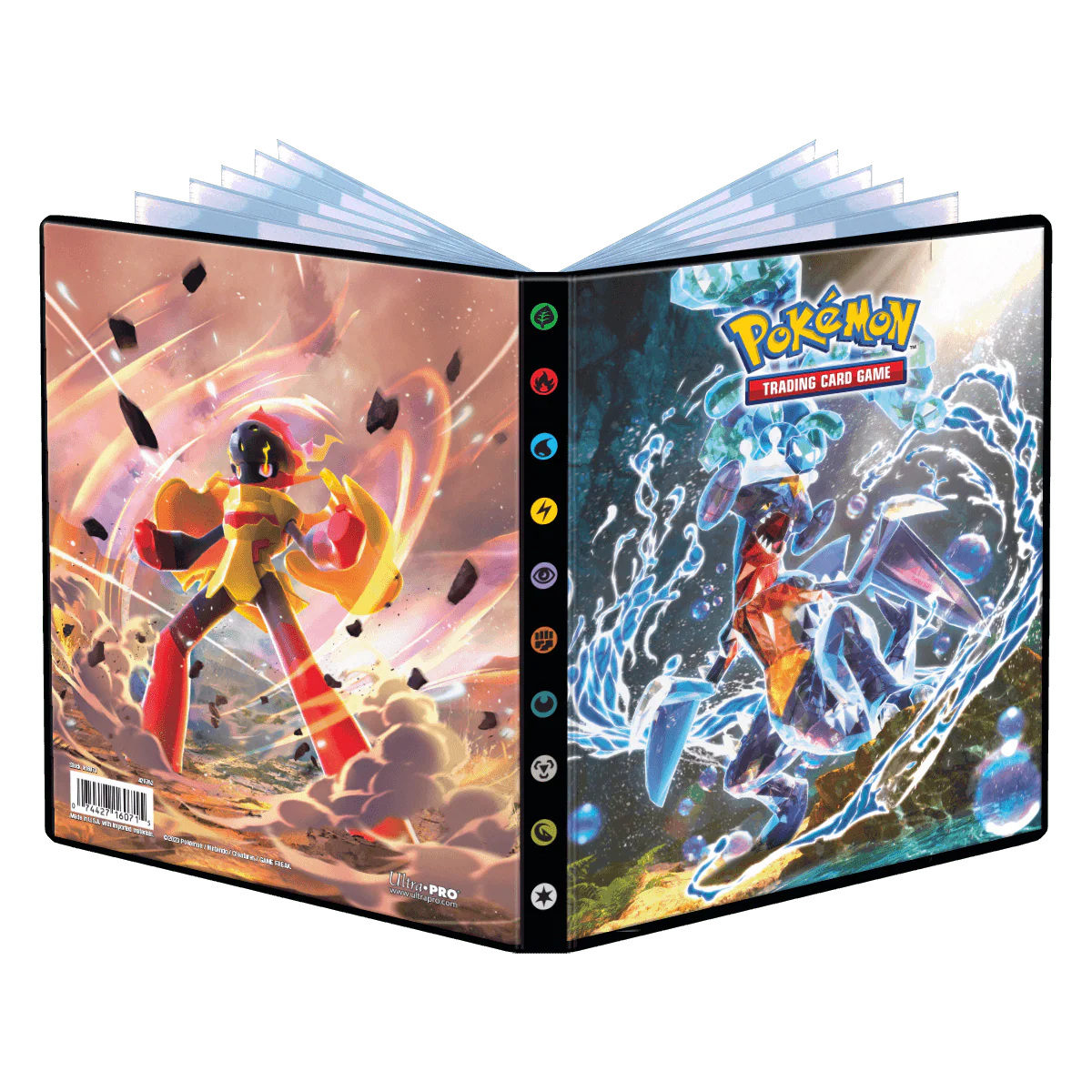 Scarlet and Violet Tera Type Garchomp and Armarouge 4-Pocket Portfolio for Pokémon