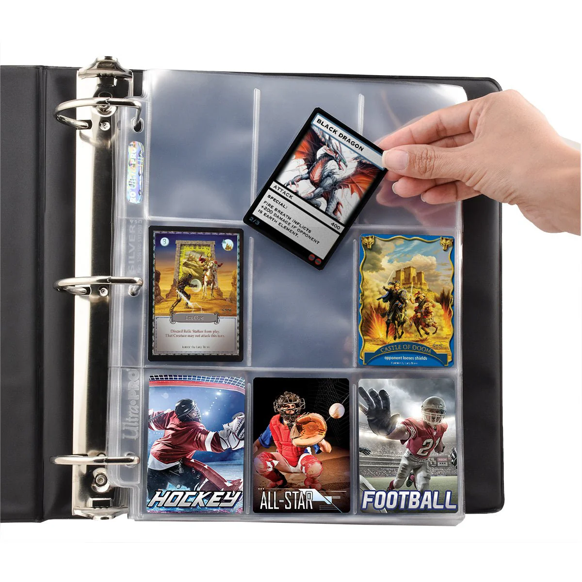 Silver Series 9-Pocket Refill Pages for Standard Size Cards - Image 2