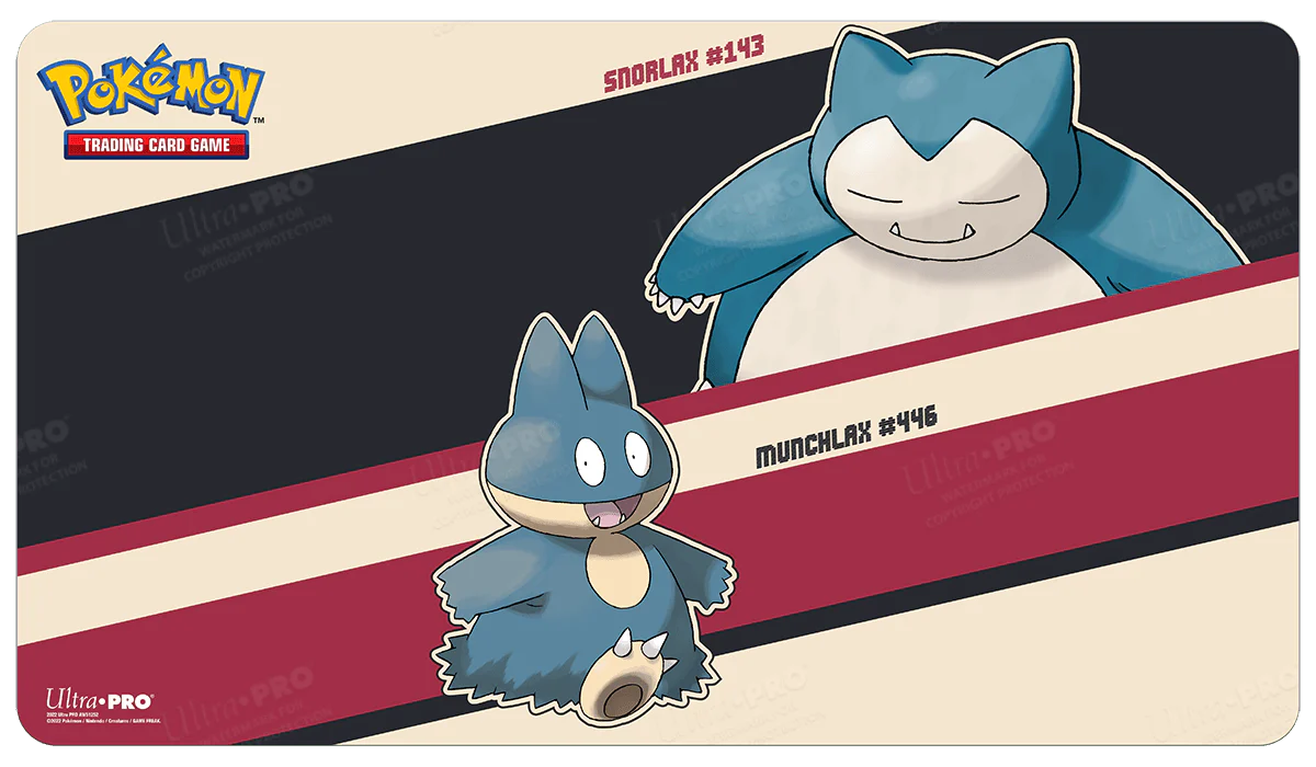 Snorlax and Munchlax Standard Gaming Playmat Mousepad for Pokémon