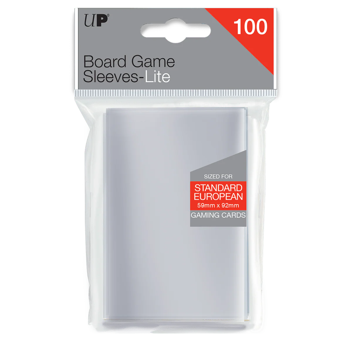 Standard European Lite Board Game Sleeves (100ct) for 59mm x 92mm Cards