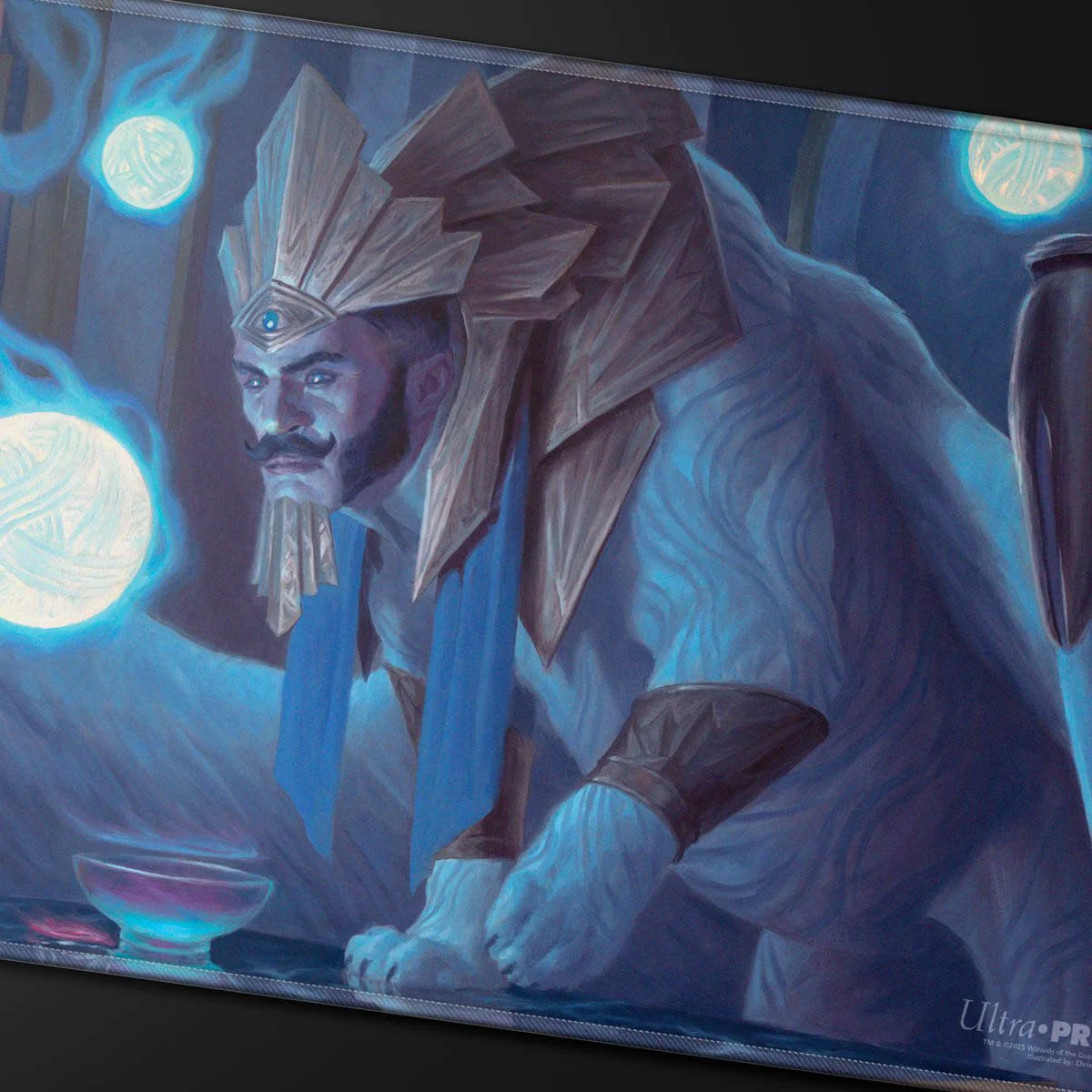 Commander Series #8 Tivit, Seller of Secrets Stitched Playmat for Magic: The Gathering - Image 2