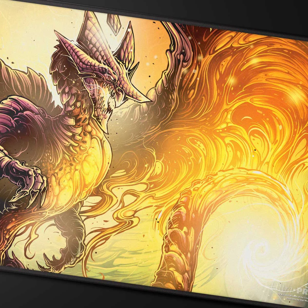 Tarkir Dragonstorm Abzan Black Stitched Standard Gaming Playmat for Magic: The Gathering - Image 2