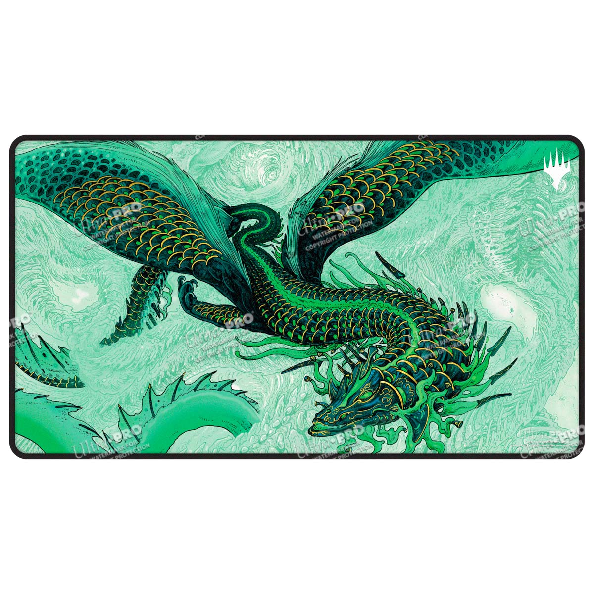 Tarkir Dragonstorm Sultai Black Stitched Standard Gaming Playmat for Magic: The Gathering