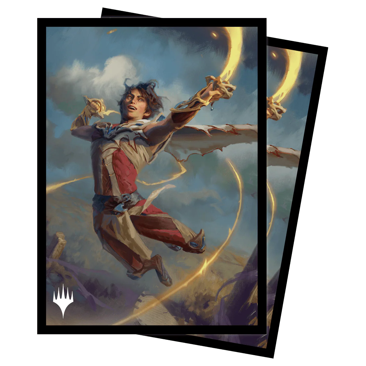 Wilds of Eldraine Kellan, the Fae-Blooded (Adventure Frame) Standard DECK PROTECTOR® Sleeves (100ct) for Magic: The Gathering